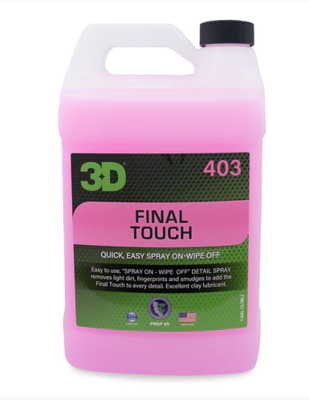 3D FINAL TOUCH 1 GALLON 3,78 l  - prémiový detailer na exteriér i interiér - 1