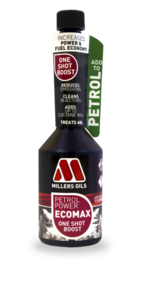 MILLERS OILS PREMIUM PETROL POWER ECOMAX ONE SHOT BOOST, JEDNORÁZOVÁ ADITIVACE BENZÍNU 25 - 1