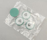 HERRENFAHRT Mini Cutting Pad Finish 52/62  SET 3PCS Green - 3/4